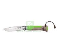 1PZ COLTELLO OPINEL 08 OUTDOOR MM 85 PP VERDE GRIGIO: