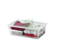 1PZ CONTENITORE MULTIUSO LT.30 CM. 59X39X17 H COL. TRASPARENTE: