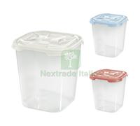 1PZ CONTENITORE QUADRO ALTO IN PLASTICA 'FRIGO BOX' LT4,75 CM.19,5X19,5XH.21,5 :