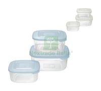 1PZ CONTENITORE QUADRO IN PLASTICA SET 'FRIGO BOX' ACQUA TRASPARENTE: