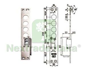 1PZ CONTROPIASTRE ELETTRICHE 94077 28 SX (94077S028N):