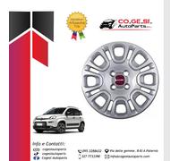1PZ. COPPA RUOTA COPRICERCHI PER FIAT PANDA 312 2012 EASY 14" BORCHIE R14