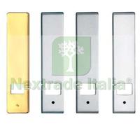 1PZ COPRIAVVOLGITORE RETTANGOLARE CON TAGLIO LATERALE MODELLO EKO IN OTTONE MM.: