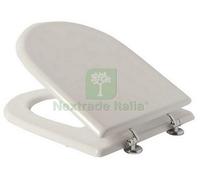 1PZ COPRIVASO IN LEGNO POLIESTERE ESEDRA BIANCO 36X42 CM: