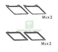 1PZ CORNICE M2+M3 PER PATTUMIERA 2 ANTE CM. 68X37X90H ART PLAST: