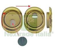 1PZ DEFENDER MAGNETICO MAG MONOLITO OTTONE PVD PER CILINDRO EUROPEO H 18 MM.88X: