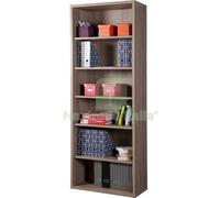 1PZ DISEGNO LIBRERIA 6 VANI 36X82XH217 CM ROVERE: