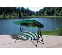 1PZ DONDOLO IN ACCIAIO 3 POSTI VERDE: