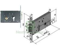 1PZ ELETTROSERRATURA DA INFILARE PER FASCE MM.78 H 302 MM.50 (30250010):