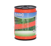 1PZ FETTUCCIA ELETTRIFICATA PER RECINTO BASIC ARANCIONE MT. 200 H. CM.4 FILI 12: