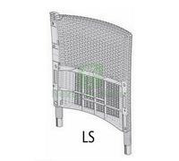 1PZ FIANCO LS PER ALLIBERT KETER SET IOWA BALCONY CAPPUCCINO: