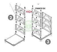 1PZ FIANCO SX PER KIT LAVATOIO RESINA ANTIACIDO: