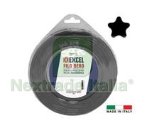 1PZ FILO PER DECESPUGLIATORE IN NYLON PENTAGONO NERO Ø MM.4,4 IN MATASSA DA MT.: