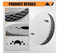 1PZ Filtro Aria Pancake Cromato Alta Portata Per 1½ Pollice SU HS4