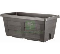 1PZ FIORIERA RETTANGOLARE LEGNO COL. ANTRACITE CM.100X44X40 H: