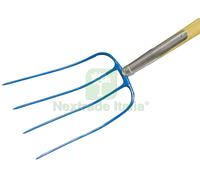 1PZ FORCA PER LETAME 4 DENTI CON MANICO CM. 130: