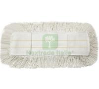 1PZ FRANGIA DI RICAMBIO PER SCOPA CON FIOCCO IN COTONE CM. 80: