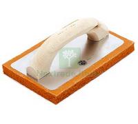 1PZ FRATTONE IN SPUGNA ARANCIO MANICO LEGNO ART.820 CM.24X10 ART.820 2: