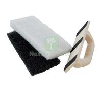 1PZ FRATTONE PULIZIA PIASTRELLE 873 ANCORA BASE POLIURETANO 2 TAMPONI H.MM 20 M: