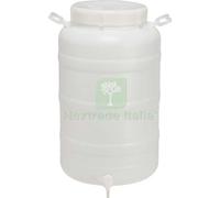1PZ FUSTO BOCCA LARGA X RUBINETTO HDPE LT 50 MM 355 H.MM 625 3 4F: