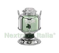 1PZ FUSTO INOX PER OLIO GRAFFATO LT.5 CON BASE Ø MM.235X370H.: