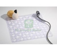 1PZ GEDY CO5555 TAPPETO DOCCIA VINILE CUORE 55X55 TRASPARENTE: