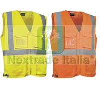 1PZ GILET SEKI AD ALTA VISIBILITA' TG.2XL GIALLO FLUO NAVY: