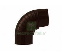 1PZ GOMITO 90° PORCELLANATO PER STUFE A LEGNA NERO OPACO Ø CM.12: