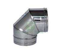1PZ GOMITO A 90° ACCIAIO INOX AISI 304 MONOPARETE SPESSORE MM.0,5 Ø MM.120:
