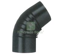 1PZ GOMITO LEGNA 45° CLASSIC NERO OPACO SAVE CM 15: