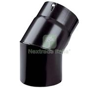 1PZ GOMITO LEGNA 45° PLUS NERO OPACO SAVE CM 13: