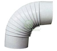1PZ GOMITO LEGNA 90° CLASSIC BIANCO SAVE CM 10: