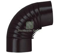 1PZ GOMITO LEGNA 90° CLASSIC NERO OPACO SAVE CM 14: