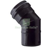 1PZ GOMITO PELLET 45° NERO OPACO SAVE CM 8:
