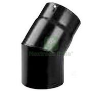 1PZ GOMITO PLUS PORCELLANATO NERO 45¦ DIAMETRO 20 CM: