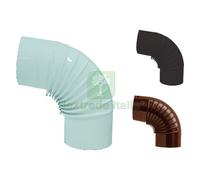 1PZ GOMITO SMALTATO Ã¸ CM 8 90Â° BIANCO: