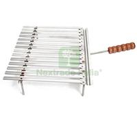 1PZ GRATICOLA IN ACCIAIO INOX CON RACCOGLI SUGO CM. 40X35: