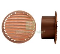 1PZ GRIGLIA AERAZIONE RAME D.120 BOCCA PLASTICA: