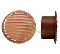 1PZ GRIGLIA AERAZIONE RAME D.120 BOCCA PLASTICA: