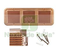 1PZ GRIGLIA AERAZIONE RETTANGOLARE IN RAME CM.36X14H.: