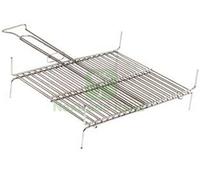 1PZ GRIGLIA DOPPIA A BARRE VERTICALI CON RINFORZO ORIZZONTALE CM.40X45: