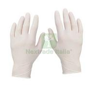 1PZ GUANTI IN VINILE BIANCHI SENZA POLVERE TG.S CONF. DA 100 PZ.: