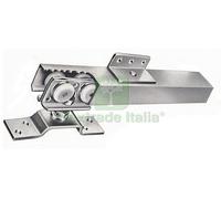 1PZ GUIDA IN ALLUMINIO PER PORTE SCORREVOLI 86 95 CM IN KIT: