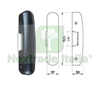 1PZ INCONTRI ELETTRICI PER PORTE ANTIPANICO 9540 COLORE NERO :