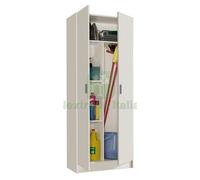 1PZ KIT ARMADIO 2 ANTE 3 RIPIANI MULTIUSO 73X37XH180 CM: