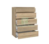 1PZ KIT CASSETTIERA 5C NOVA 77X40X107 QUERCIA: