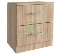 1PZ KIT COMODINO 2 CASSETTI 45X34XH47 CM ROVERE: