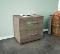 1PZ KIT COMODINO 2CASSETTI 48X36X41H ROVERE K105: