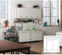 1PZ KIT CUCINA BASE 2 ANTE 80X50XH85 CM BIANCO: