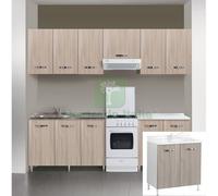 1PZ KIT CUCINA BASE 2 ANTE 80X50XH85 CM SENZA LAVELLO OLMO: